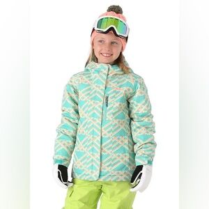 Columbia Girls' Magic Mile Jacket in a Pixie Microgeo Print